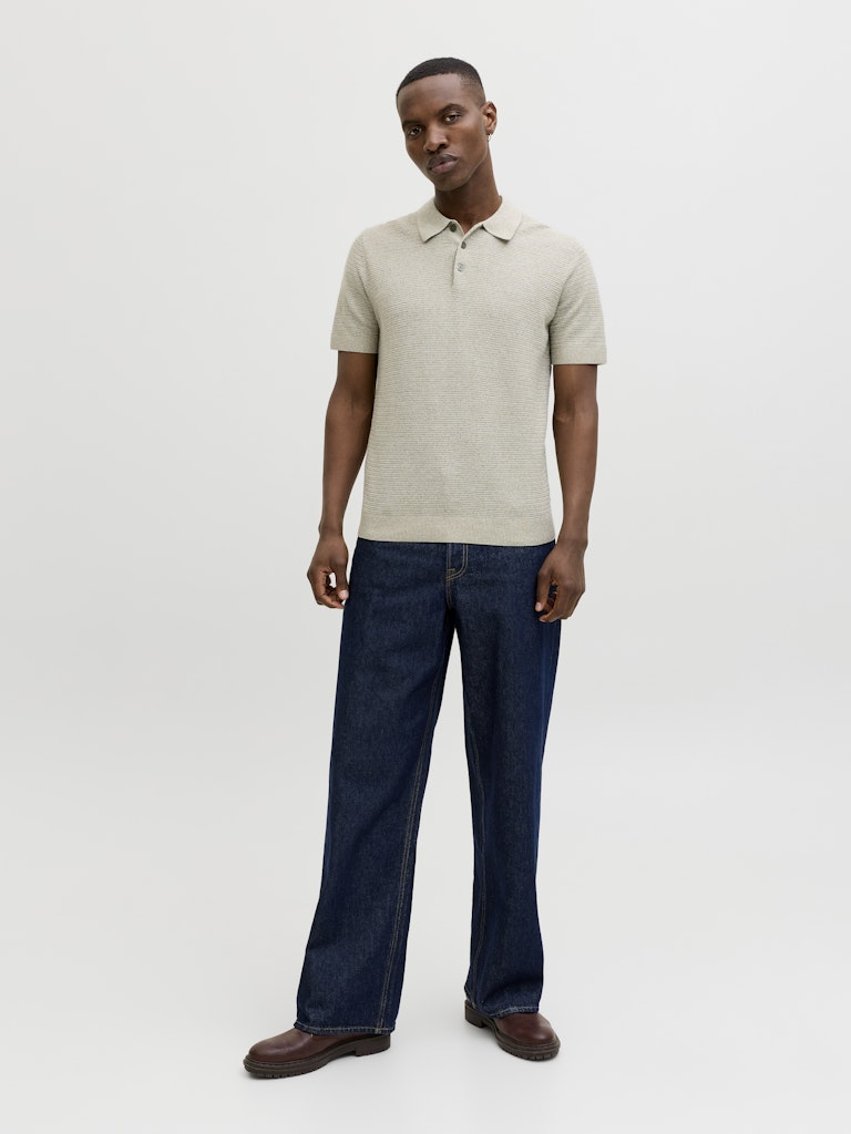 JPRBLURILEY Knit Polo-Shirt - Mermaid